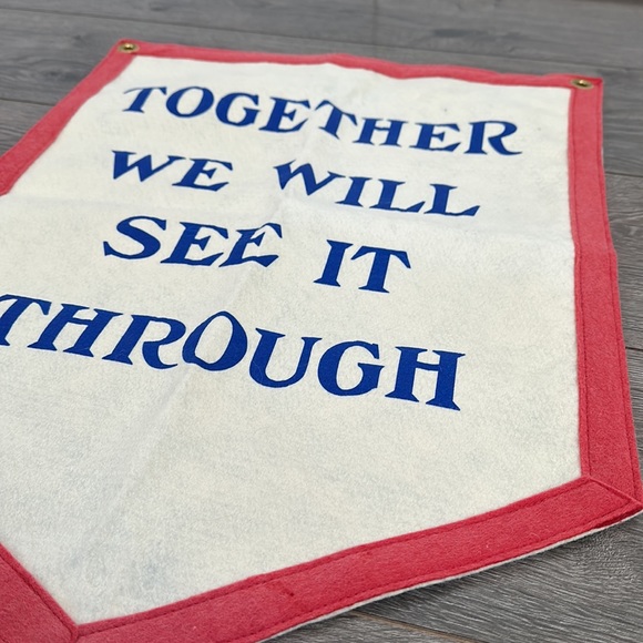 SOLD Oxford Pennant Together We Will See It Through Camp Flag - Picture 5 of 8